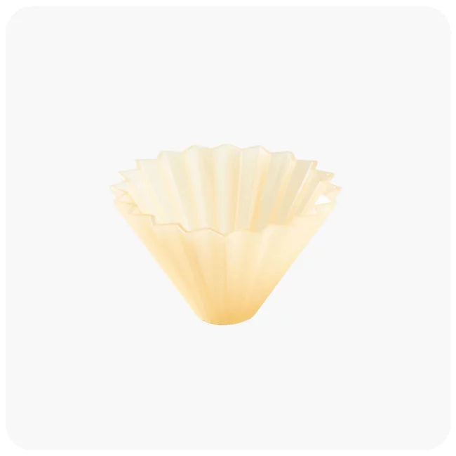 日本 ORIGAMI 樹脂摺紙濾杯 - 啞光黃