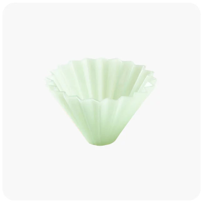 日本 ORIGAMI 樹脂摺紙濾杯 - 啞光綠
