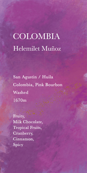 【現貨】Weekenders Coffee | 哥倫比亞 單品咖啡豆 Colombia Helemilet Muñoz (肉桂/牛奶巧克力/果香)