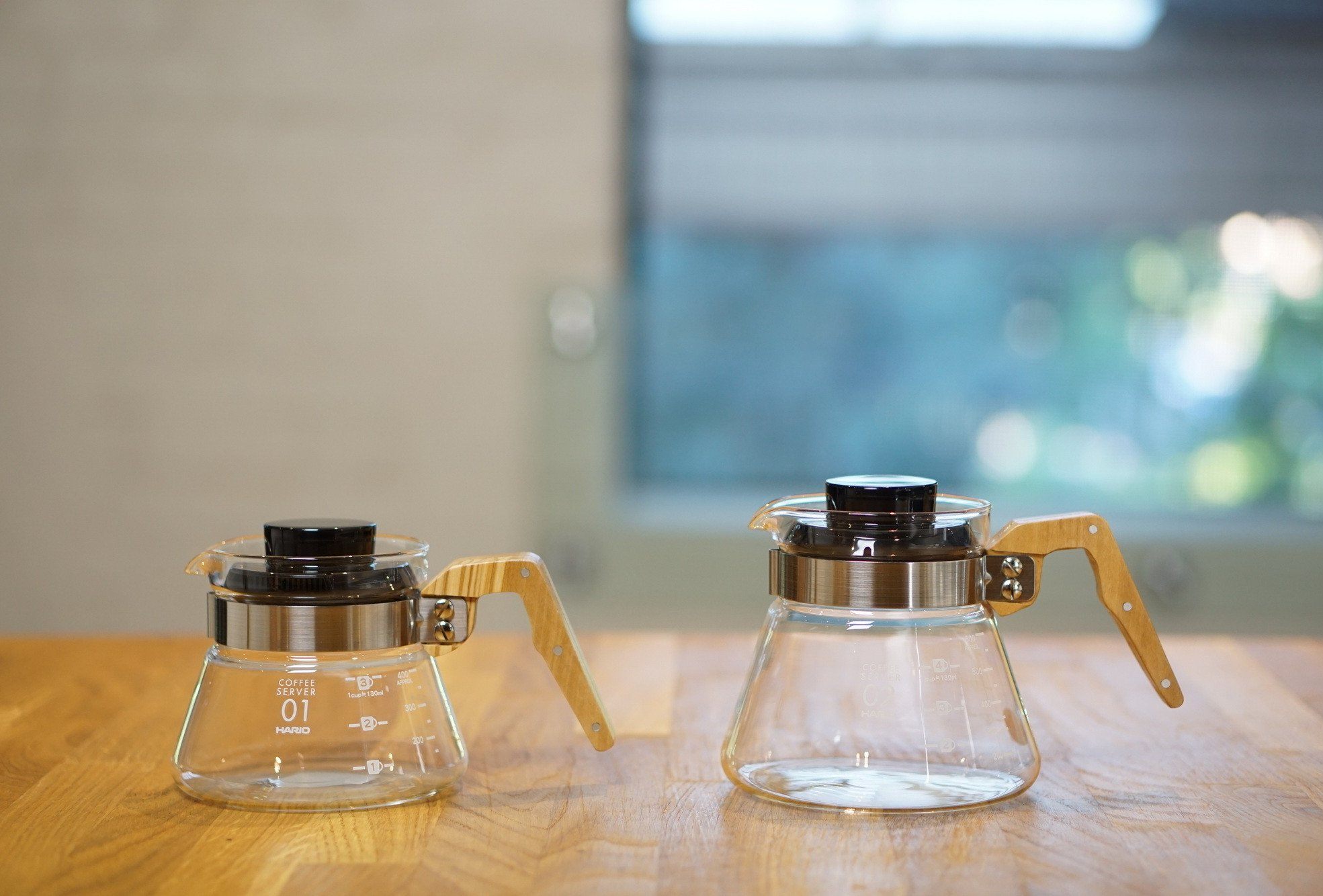 HARIO 橄欖木系列 咖啡玻璃壺 (400ML/600ML)