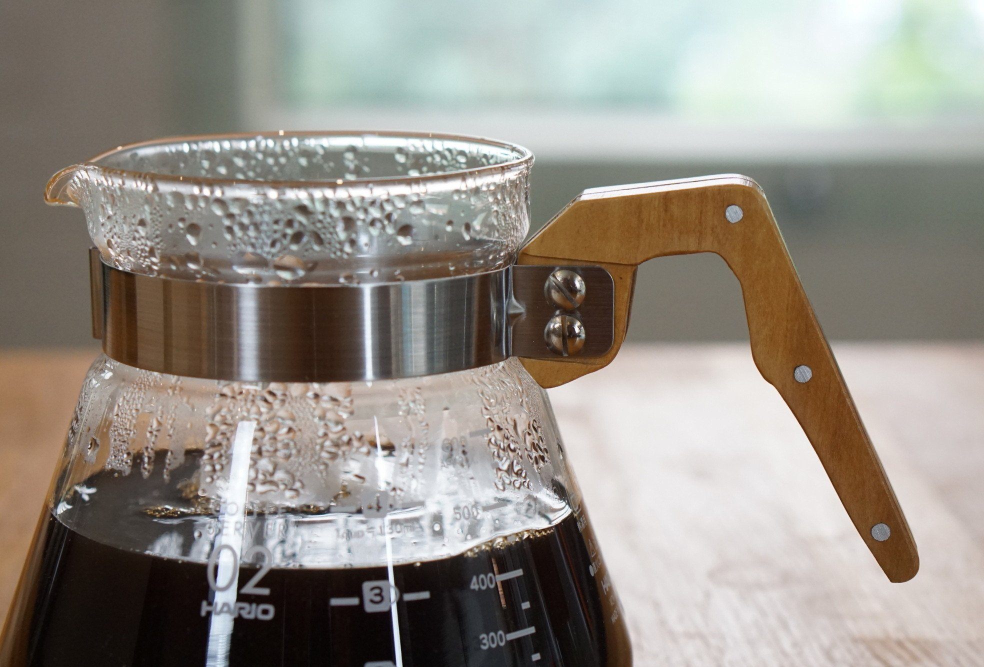 HARIO 橄欖木系列 咖啡玻璃壺 (400ML/600ML)