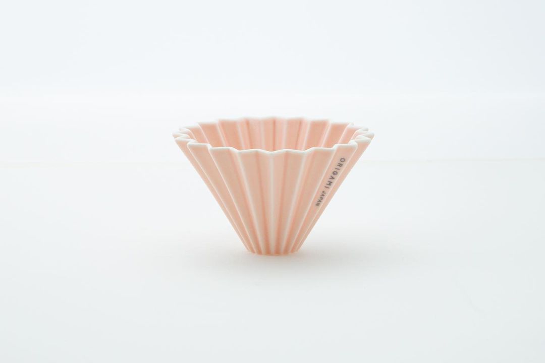 日本 ORIGAMI 陶瓷 摺紙濾杯 第二代 S號 - 霧粉色 MATTE PINK